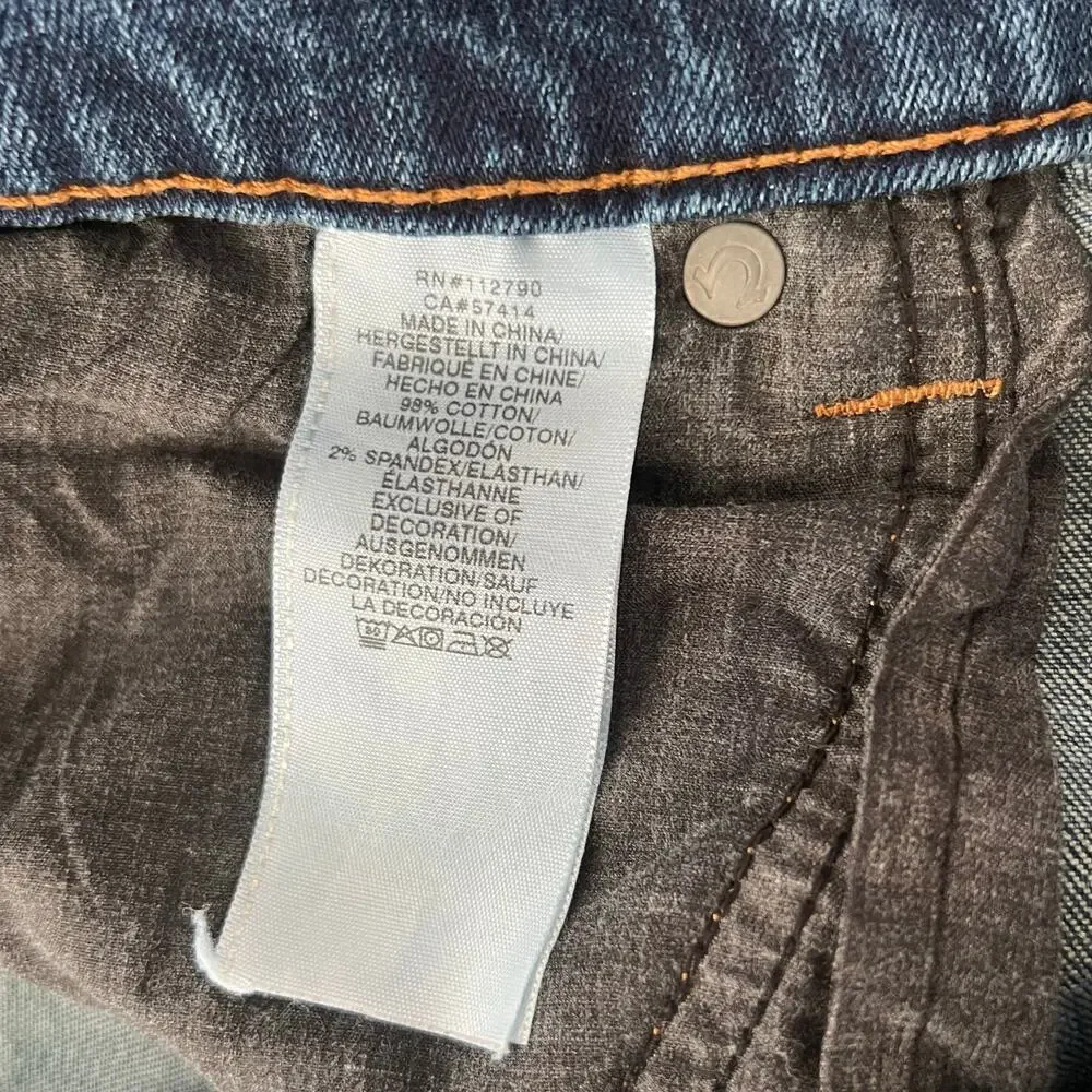 True Religion Geno Relaxed Slim Jeans Men's Size 38 Blue Denim Straight 40X32